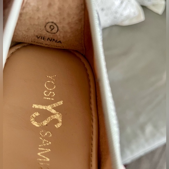 Yosi Samra Vienna foldable ballet flat in metallic silver, size 9 - Picture 6 of 7